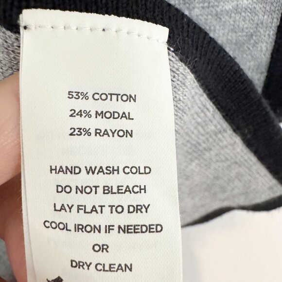 Lilla P Reversible Poncho Knit Mock Neck Sweater Top Winter Luxury Medium Large - Picture 5 of 10